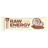 Barretta energizzante Raw Energy con cocco e cacao, 50 g, Bombus