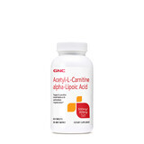 Gnc Acetil-l-carnitina Acido alfa lipoico, Ala Acetil L-carnitina 500 Mg e Acido alfa lipoico 200 Mg, 60 Tb