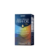 Olio di pesce Triple Strength Fish Oil Plus Coenzima CoQ-10, 60 capsule, GNC