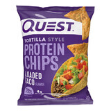 Quest Tortilla Style Protein Chips, Chips proteici al gusto di taco, 32 G