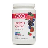 Vega Protein And Greens Proteine ​​e verdure al gusto di frutti di bosco, 609 G
