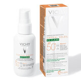 Fluido protettivo solare UV Clear, per pelli grasse con tendenza acneica SPF 50 + Capital Soleil, 40 ml, Vichy
