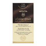 Tintura per capelli My Color Elixir, tonalità 7.35, Apivita