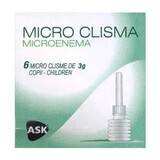 Microclistere per bambini, Microenema, 6 pezzi, Amc Pharma Solutions