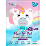 Maschera viso unicorno 7th Heaven, 1 pz