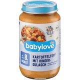 Babylove Menù di patate con gulasch di manzo 8+, 220 g