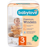 Pannolini Babylove Premium numero 3, 46 pz