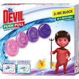 Dr. Devil Deodorante per WC push pull Sunset Blossom 2x20g, 2 pz