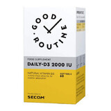 Daily-D3 2000 IU Good Routine, 60 capsule molli, Secom
