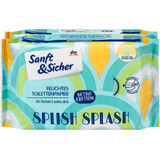 Carta igienica bagnata Sanft&Sicher Splish splash, 100 pz
