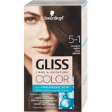 Schwarzkopf Gliss Color Tintura permanente per capelli 5-1 Marrone freddo, 1 pz