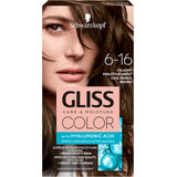 Schwarzkopf Gliss Color Tintura permanente per capelli 6-16 Cold Pearl Brown, 1 pz