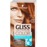 Schwarzkopf Gliss Color Tintura permanente per capelli 7-7 Biondo scuro rossastro, 1 pz