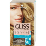 Schwarzkopf Gliss Color Tintura permanente per capelli 8-0 Biondo naturale,, 1 pz