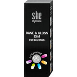 S-he color&style Base e gloss 2 in 1 unghie gel, 7 ml