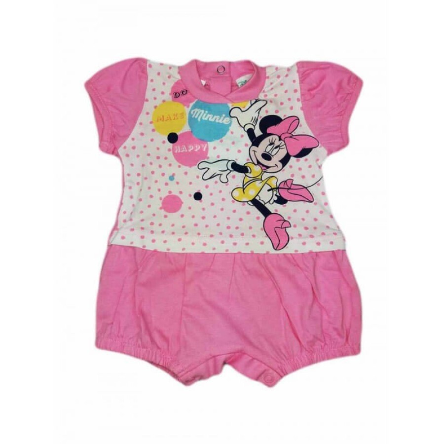 Pagliaccetto tutina bimba neonato Ellepi Disney baby Minnie rosa 1 m
