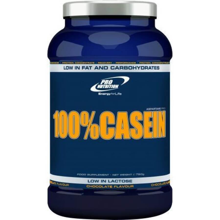 100% Casein with chocolate flavour, 750 g, Pro Nutrition