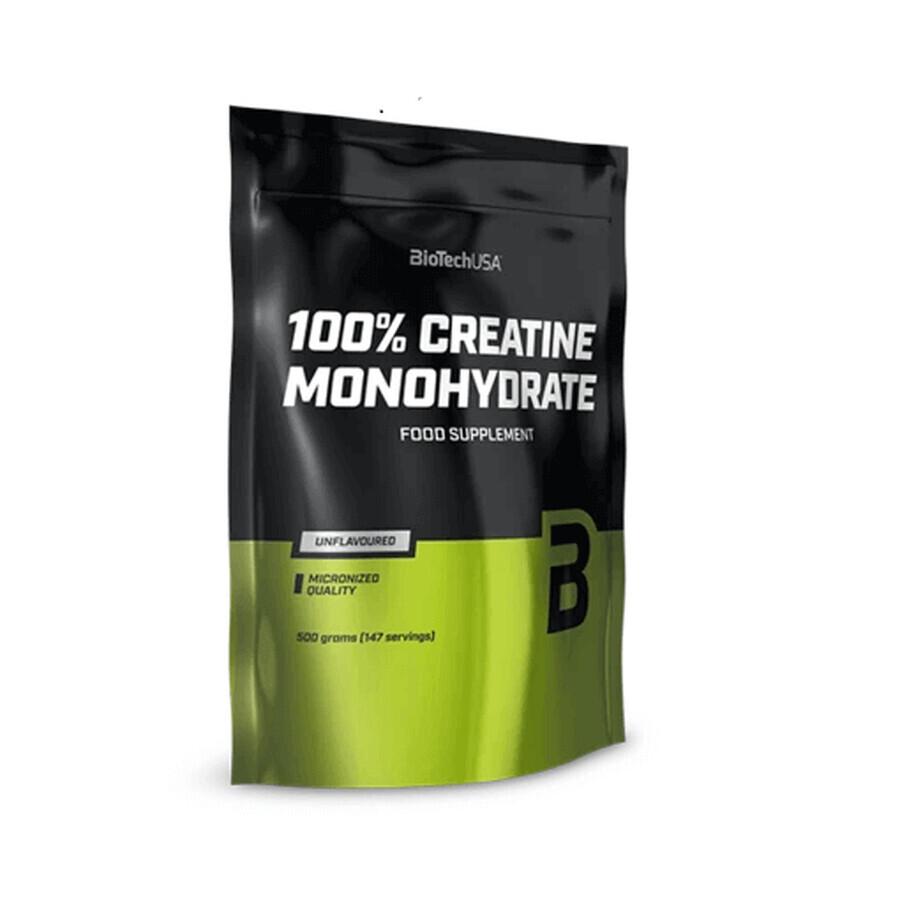 100% creatina monoidrato 5000 mg, 500 g, Biotech USA