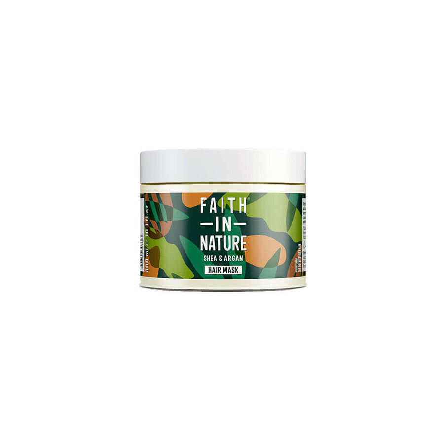 Maschera nutriente naturale con burro di karitè e olio di argan, Faith in Nature, 300 ml