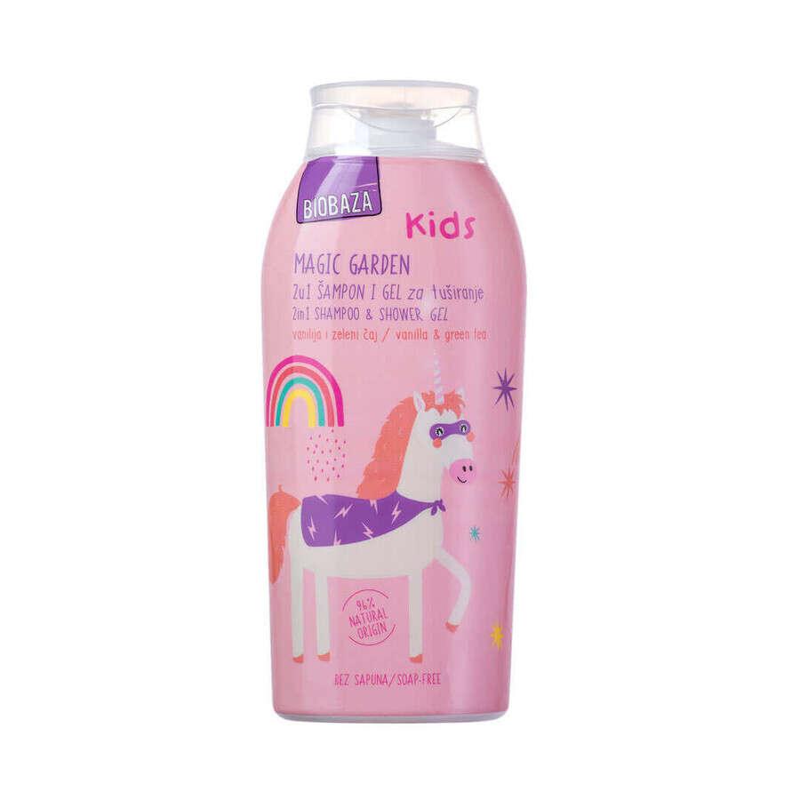 Magic Garden natürliches Shampoo &amp; Duschgel für Kinder, 250 ml - BIOBAZA