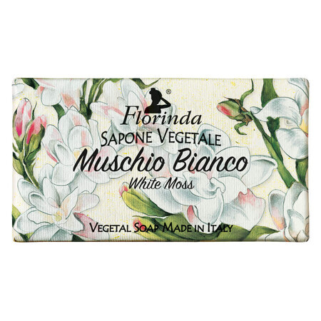 Sapone vegetale al muschio bianco Florinda, 100 g La Dispensa