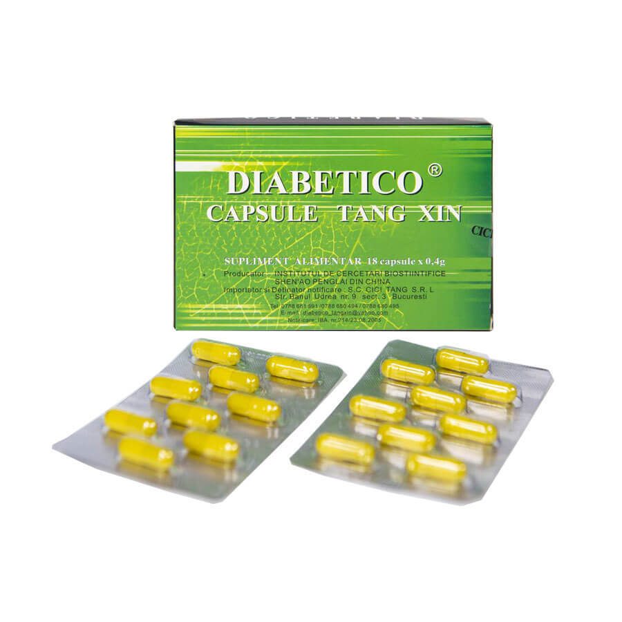 Diabetico Capsule Tang Xin, 18 capsule, China