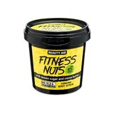 Scrub pentru fermitatea corpului, cu zahar brun si unt de cacao, Fitness Nuts, Beauty Jar, 200 g