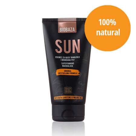 Crema acceleratore di abbronzatura con betacarotene e oli naturali, SUN, Biobaza, 150 ml