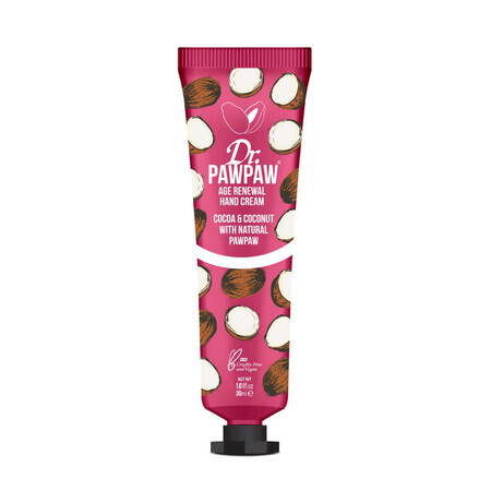 Crema mani rigenerante con Cacao e Cocco, DrPawPaw, 30 ml