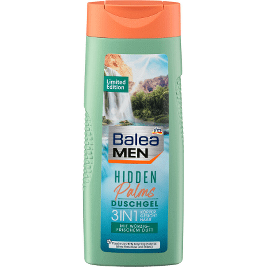 Balea MEN Gel doccia Hidden Palms Uomo, 300 ml