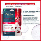 Loreal Maschera tissutale con tripla azione antirughe, 28g, 1 pz