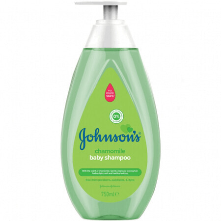 Shampoo alla camomilla Johnsons Baby con pompetta, 750 ml, Johnson & Johnson