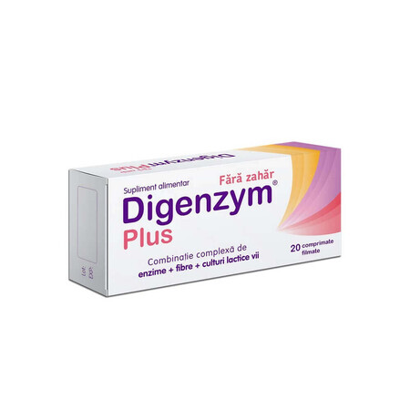 Digenzym Plus senza zucchero, 20 compresse, Labormed