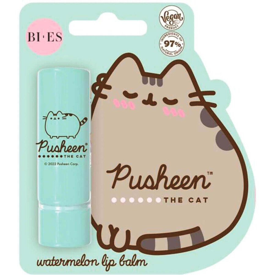 Balsamo per labbra all'anguria, 4 g, Pusheen