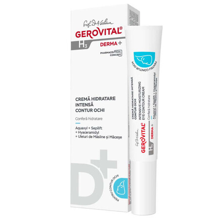 Crema contorno occhi Gerovital H3 Derma+, 15 ml, Charmec