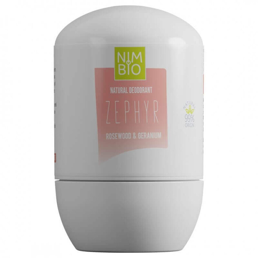 Zephyr deodorante roll-on naturale da donna, 50 ml, Nimbio