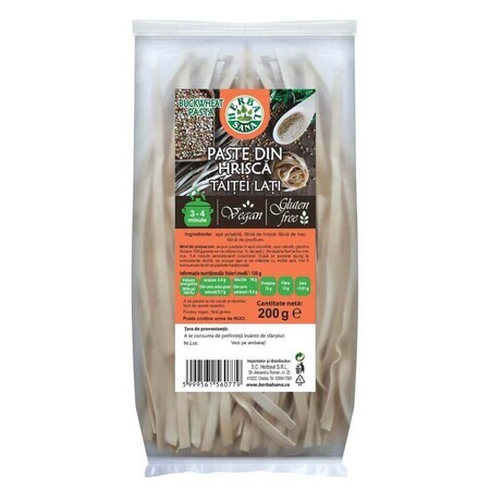 Tagliatelle Larghe Di Pasta Di Grano Saraceno, 200 g, Sana Alle Erbe