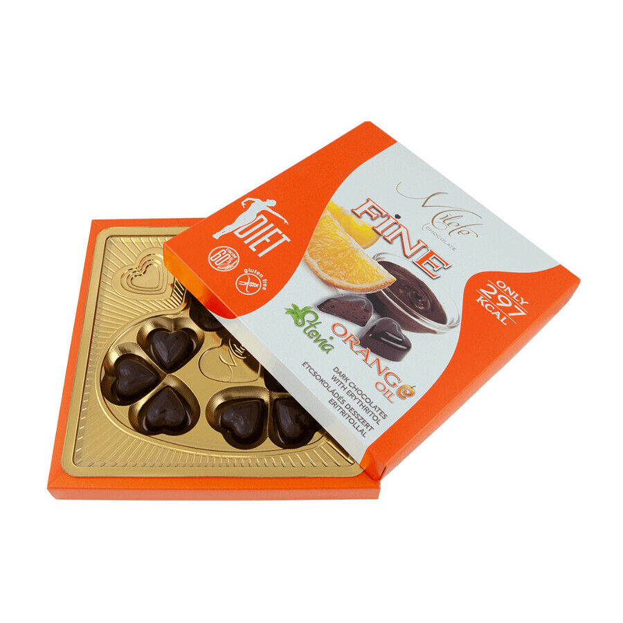 Pralines with orange oil, 80 g, Milete