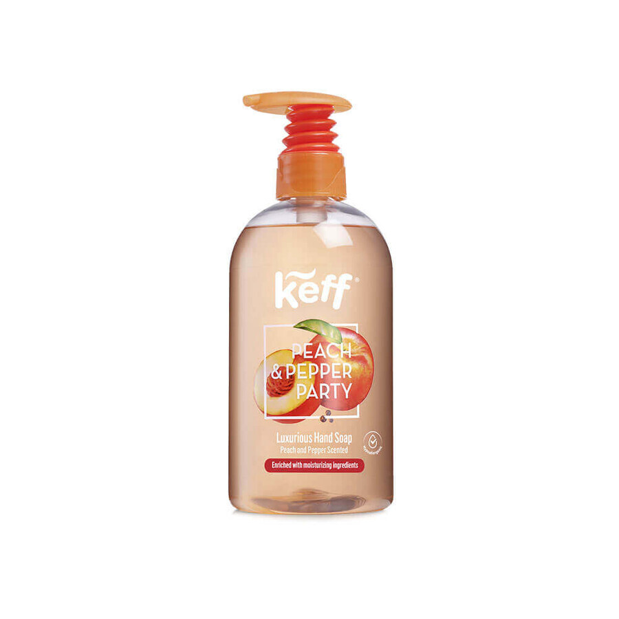 Liquid soap with peach and black pepper fragrance, 500 ml, Keff