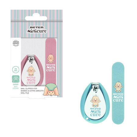 Baby manicure set, nail polisher and Minicure brush, Beter