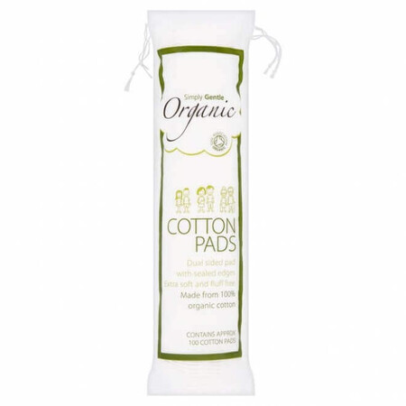 100% organic cotton cleansing pads, 100 pcs, MacDonald &amp; Taylor