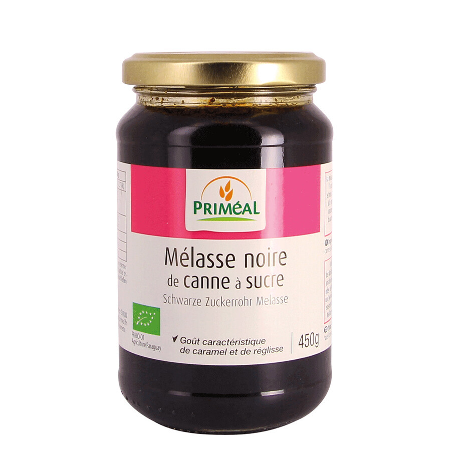 Melaza negra ecológica, 450 g, Primeal