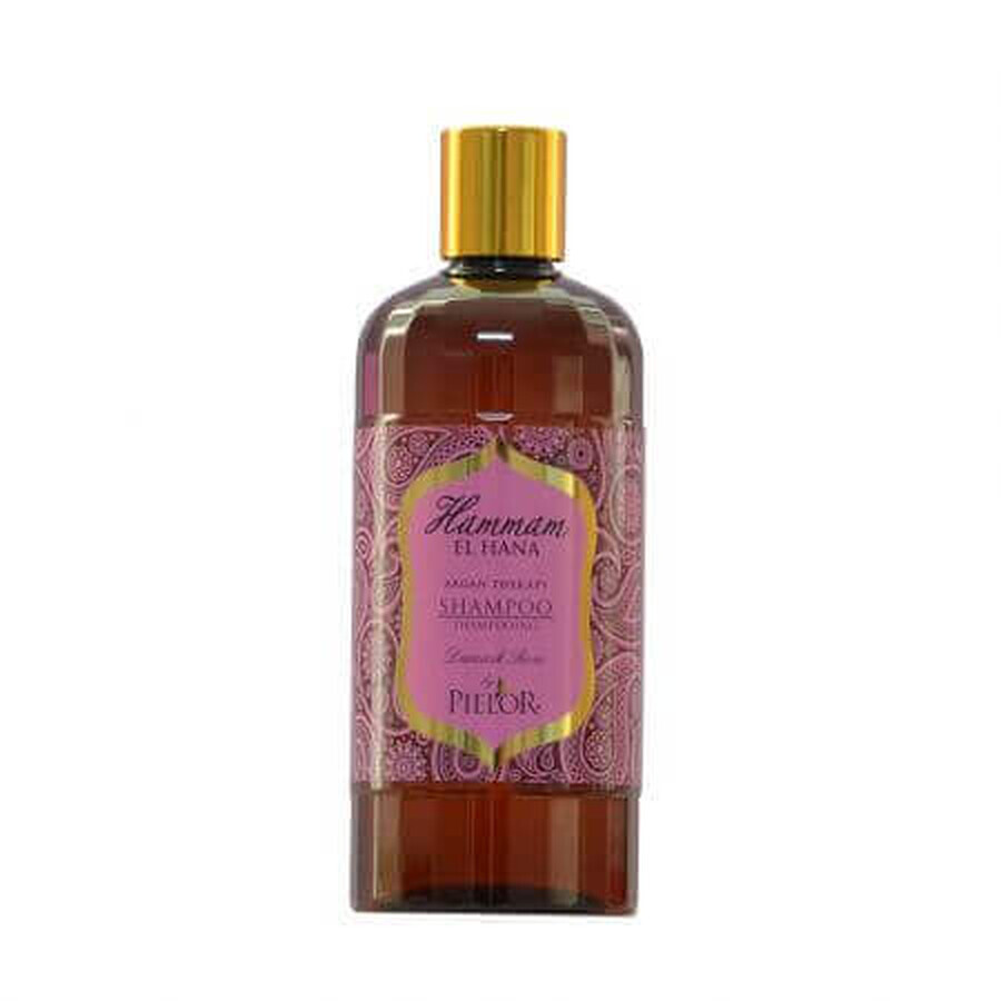 Shampoo per capelli alla Rosa Damascena, 400 ml, Pielor Hammam