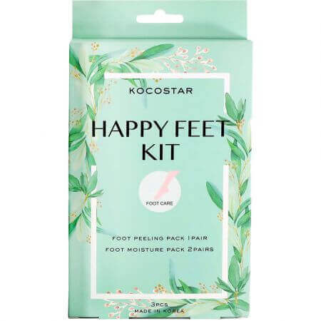 Foot Moisture Pack Foot Mask Set, 3 pieces, Kocostar