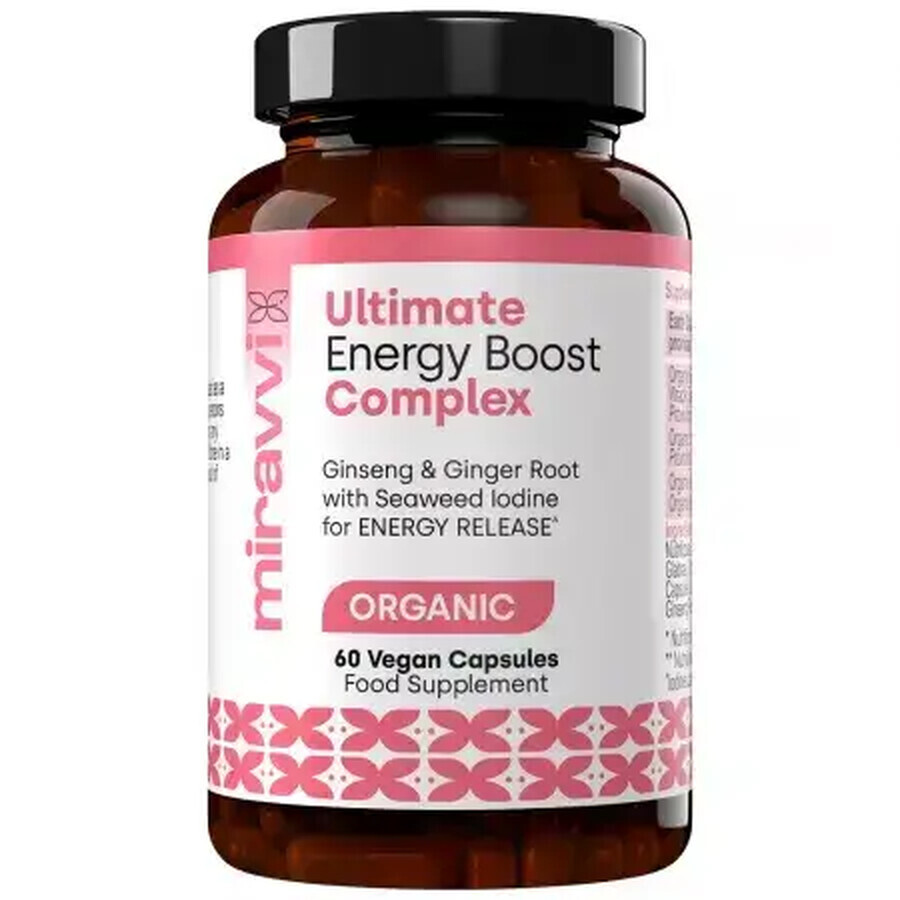 Complesso organico Ultimate Energy Boost, 60 capsule, Miravvi