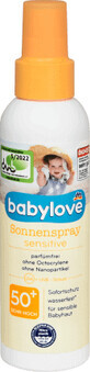 Babylove Spray protezione solare per pelli sensibili SPF 50+, 150 ml, 150 ml