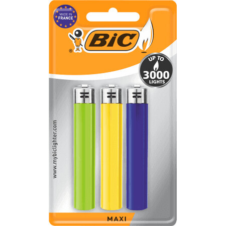 Accendini BIC Maxi, 3 pz