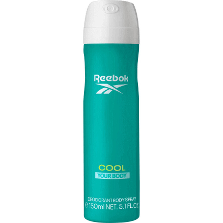 Reebok Deodorante spray rinfresca il tuo corpo, 150 ml