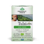 Tè verde biologico Tulsi, 18 bustine, India biologica