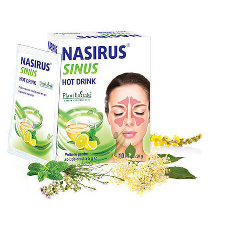 Nasirus Sinus Hot Drink x 10 bustine, Pianta E